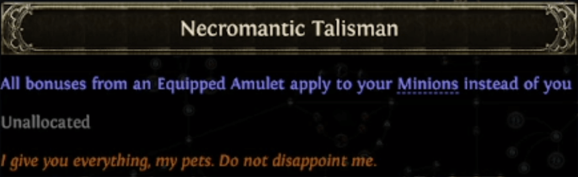 poe 2 necromantic talisman